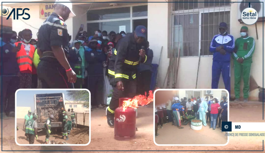Ndioum : démonstrations des techniques de maîtrise d’un incendie au menu de la Journée de nettoiement